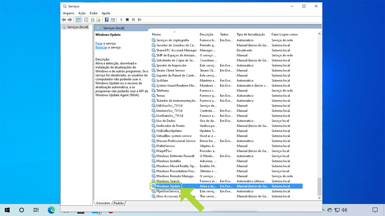 Windows Update erro 8007efe