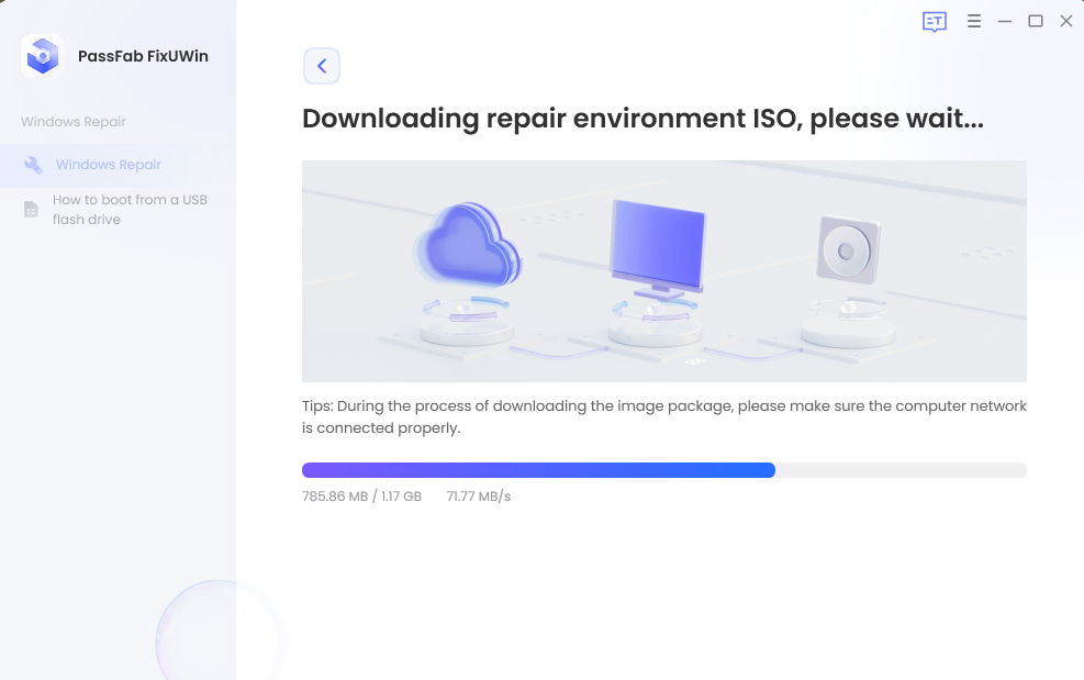 Tela branca no computador