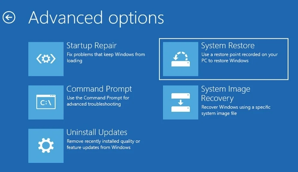 choose-system-restore