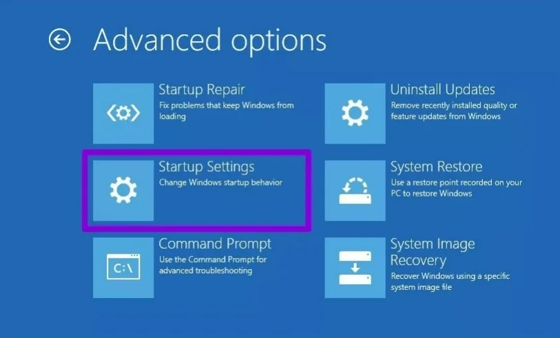 click-on-startup-settings