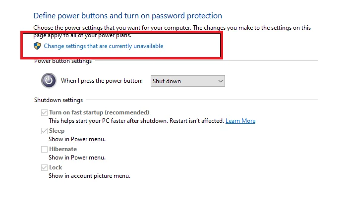 disable-fast-startup