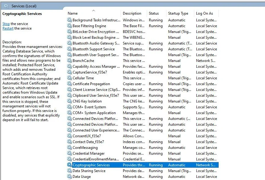 look-for-cryptographic-services