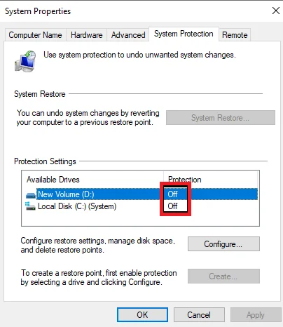 perform system restore