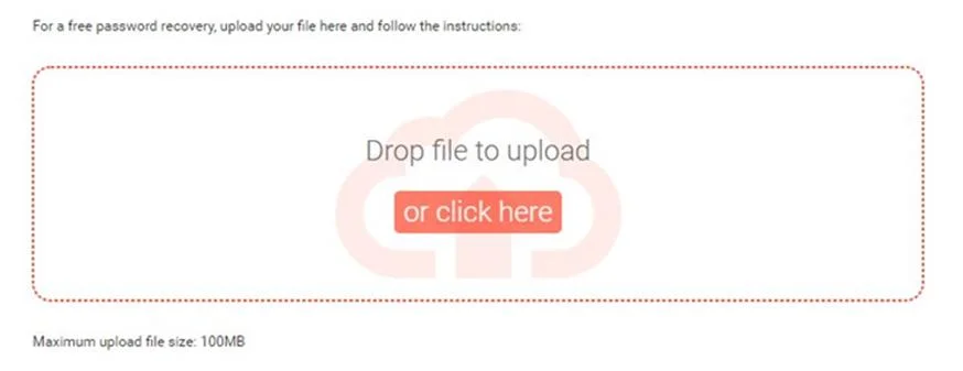 drop file to upload