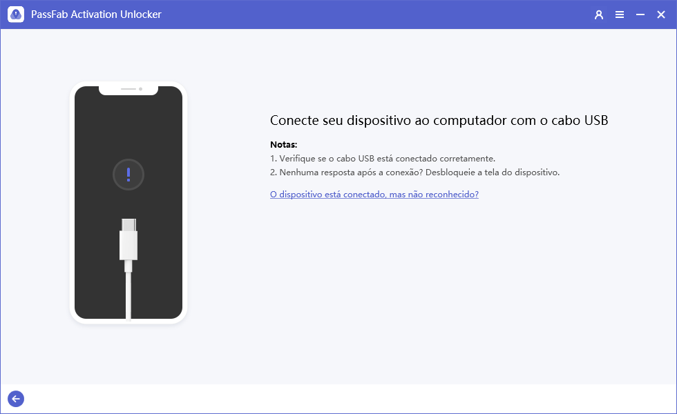 connect iphone to the computer to unlock apple id