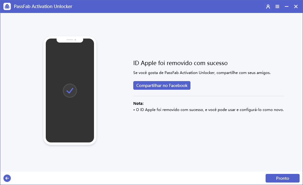 removed apple id from device successfully