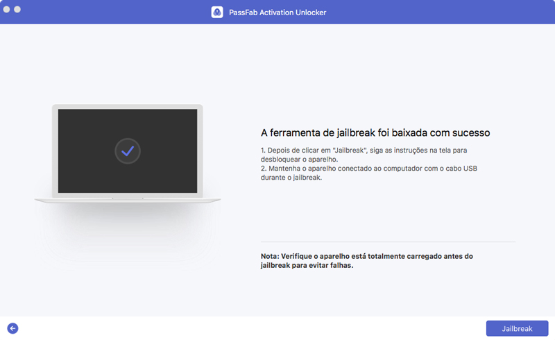start jailbreak via passfab activation unlocker for mac