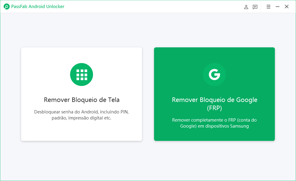 click remove google lock feature in passfab android unlocker