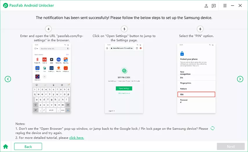 set up samsung device