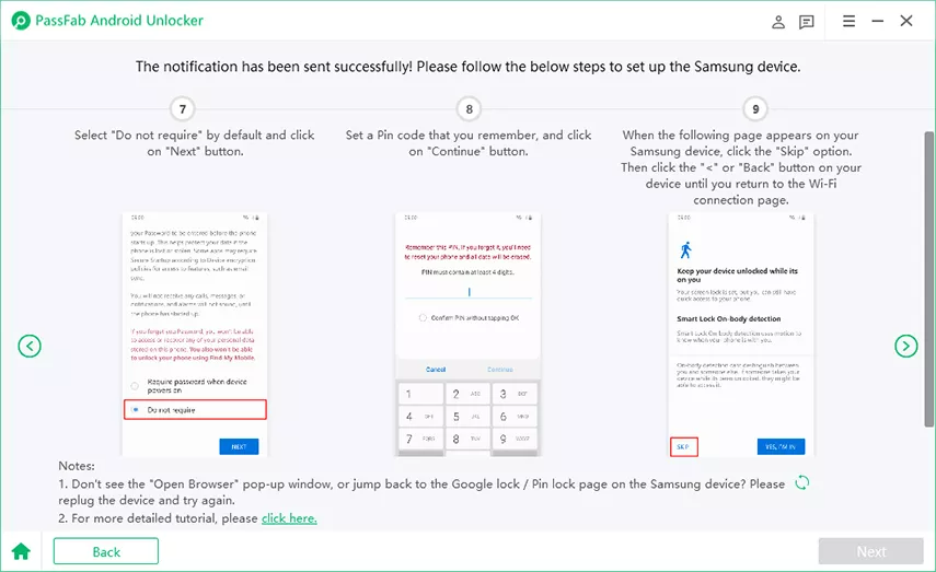 set up samsung device