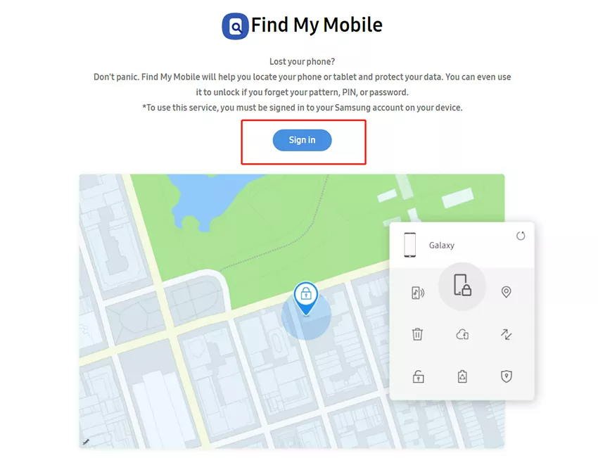 find my mobile sign in