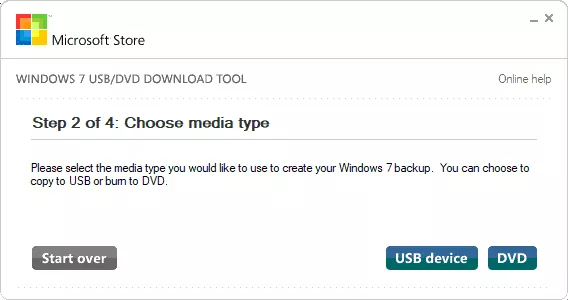 download tool choose USB