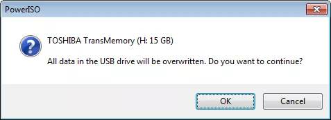 poweriso format usb