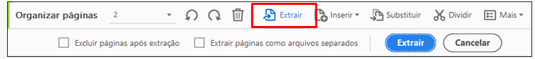 como extrair apenas uma página do pdf
