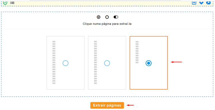 extrair página do pdf