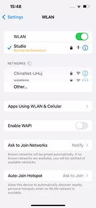 iPhone updates stuck - check network connectivity
