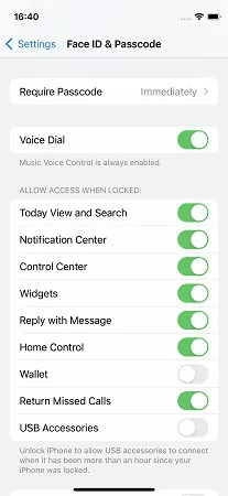 iphone widgets on lock screen - enable today view