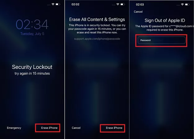 unlock iphone security lockout