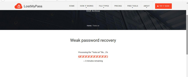 programa para quebrar senha do winrar
