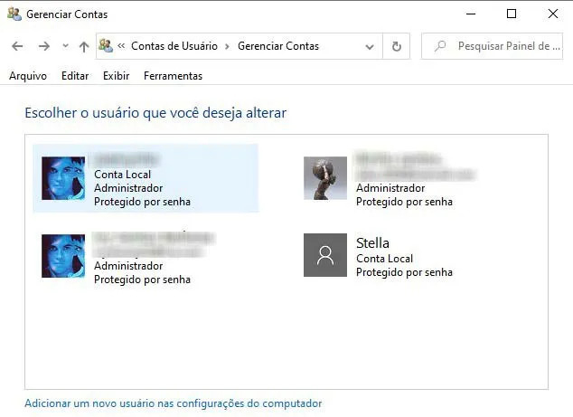 como excluir conta de usuario administrador windows 7