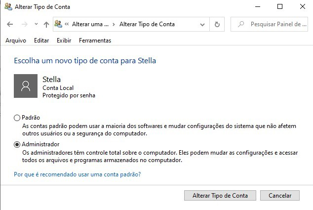 Como activar/desactivar a conta Administrador no Windows 10