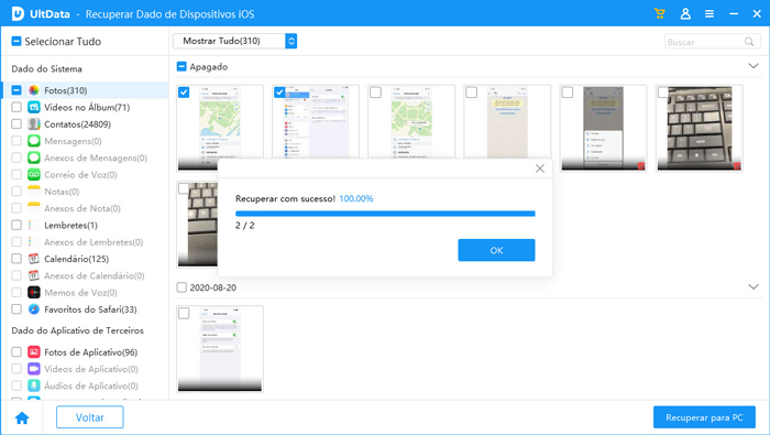recuperar dados do dispositivo ios no ultdata