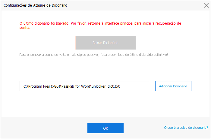 add dictionary to recover password passfab for word guide