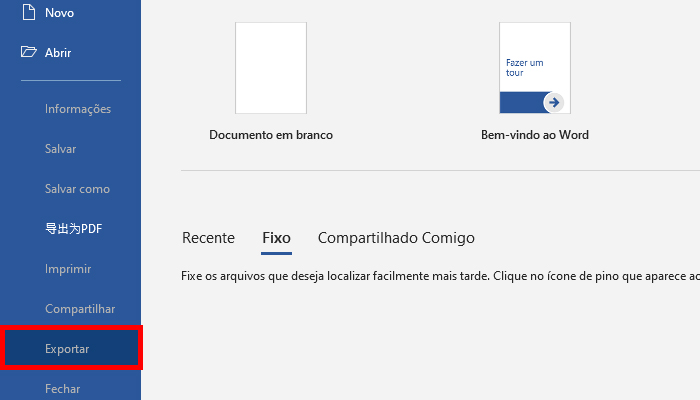 conversão word em pdf
